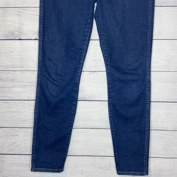 Madewell 10” high-rise skinny indigo blue jeans size 27 - Picture 3 of 10